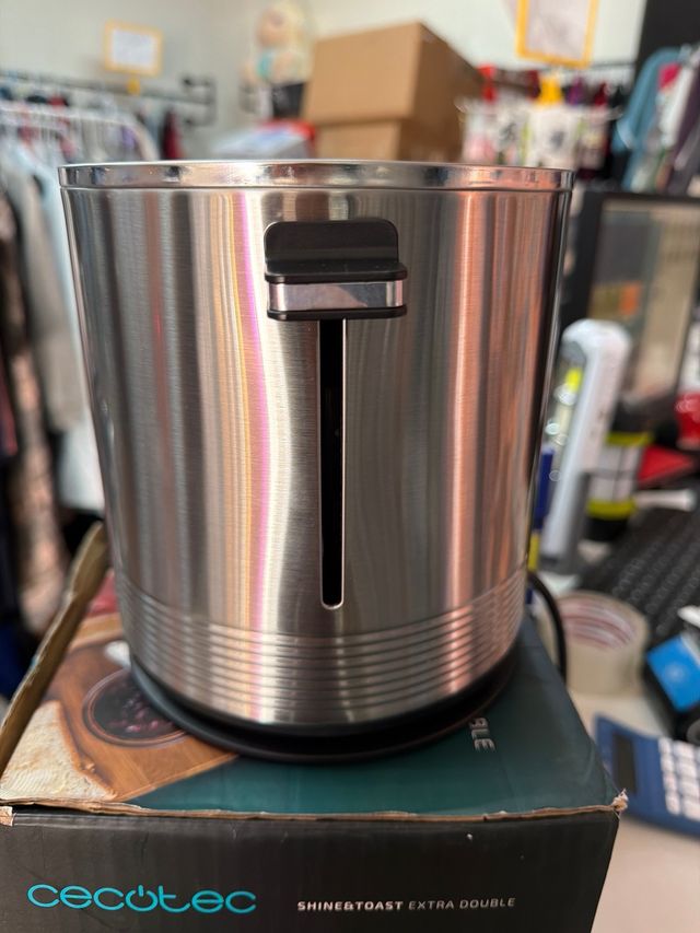 Cecotec Tostadora Acero Inoxidable Doble