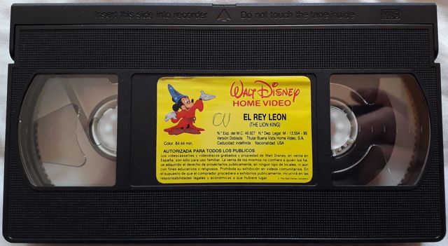 EL REY LEON VHS