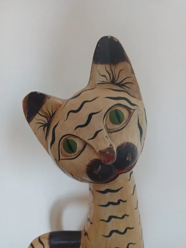 Gato Decorativo Madera