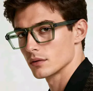 Gafas de diseño azul y blanco graduadas