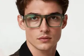 Gafas de diseño azul y blanco graduadas