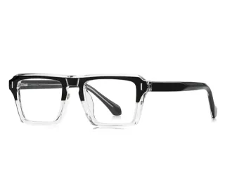 Gafas de diseño azul y blanco graduadas