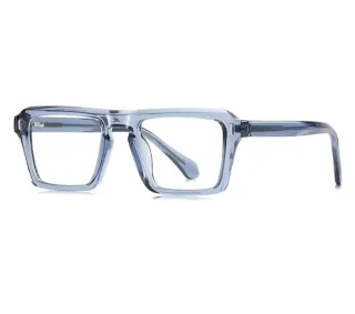 Gafas de diseño azul y blanco graduadas