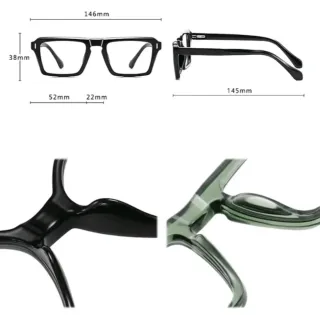 Gafas de diseño azul y blanco graduadas