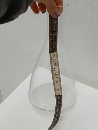 Bottiglia vintage vetro soffiato blu