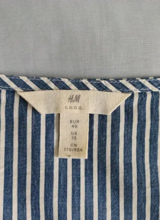 Blusón rayas azules H&M talla M