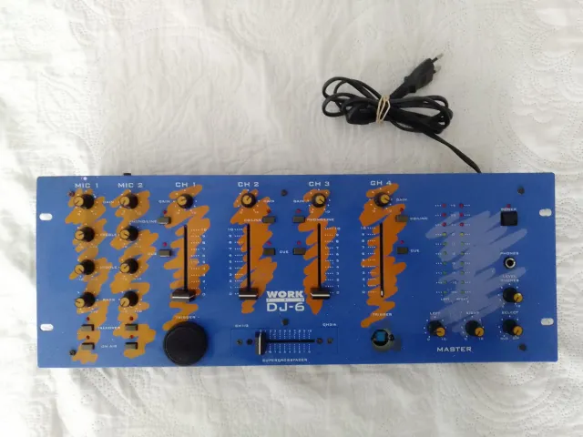 Tavola di mixaggio WORK DJ-6 blu/arancione