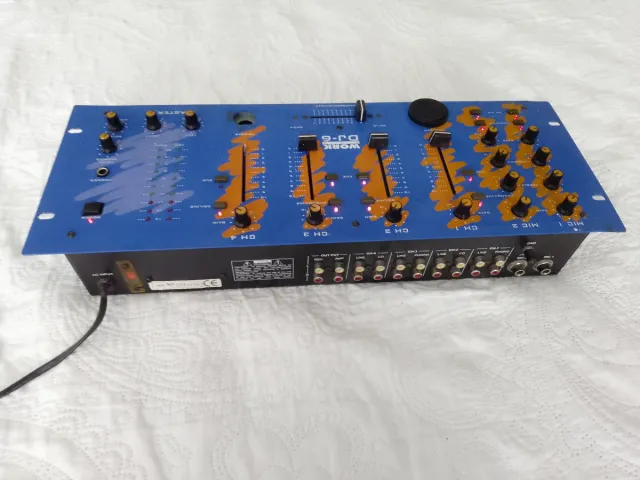 Tavola di mixaggio WORK DJ-6 blu/arancione