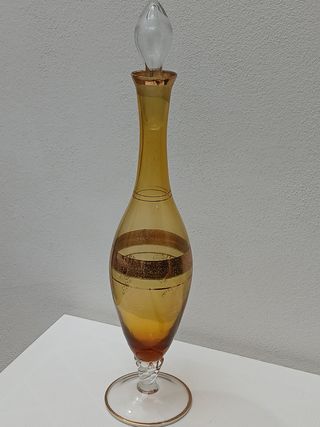Caraffa Murano vintage oro trasparente