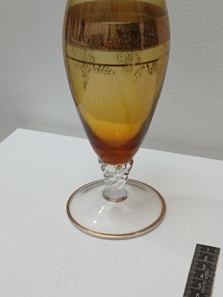 Caraffa Murano vintage oro trasparente