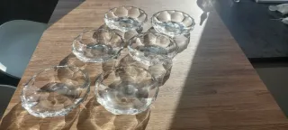 Set 6 piattini cristallo