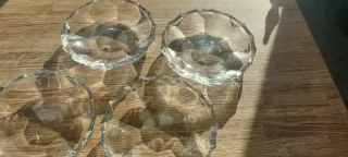 Set 6 piattini cristallo