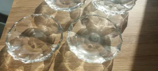 Set 6 piattini cristallo