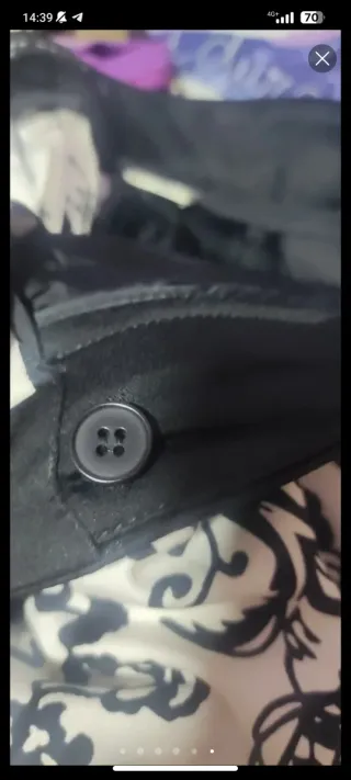 Pantalón de vestir Zara estampado blanco y negro