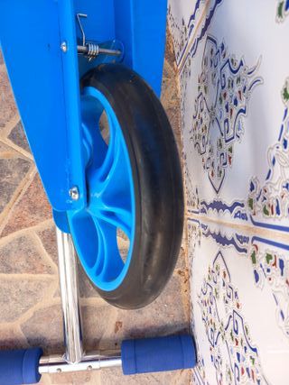 Patinete infantil azul ruedas grandes