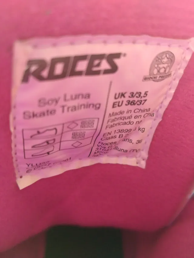 Pattini Roces Rosa Taglia 36/37