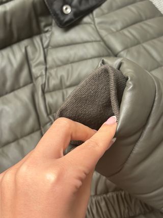 Abrigo Morgan verde talla M con cinturón