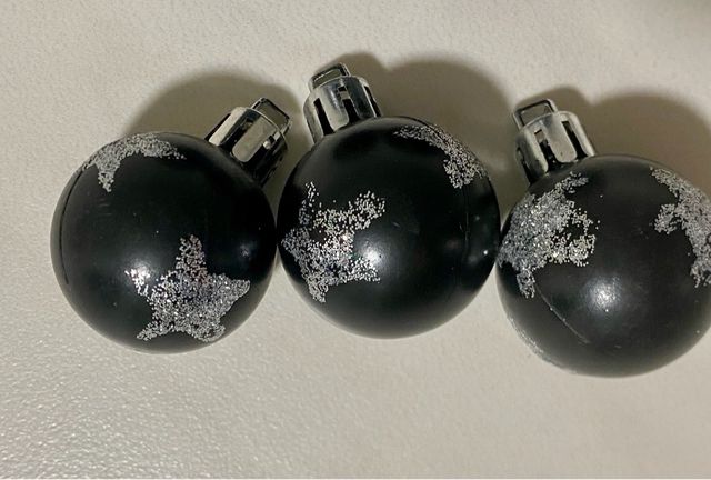 Mini Palline Natalizie Nere