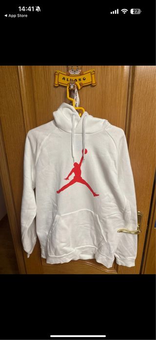 Jordan Sudadera y Pantalón Blanco Rojo