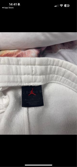 Jordan Sudadera y Pantalón Blanco Rojo