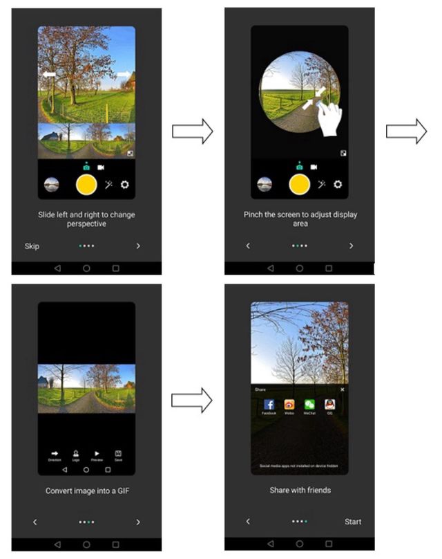 Fotocamera panoramica Huawei 360 VR 360º