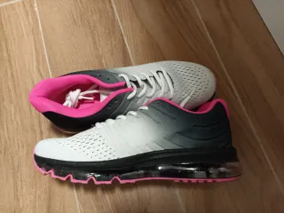 Zapatillas deportivas mujer rosa y blanco