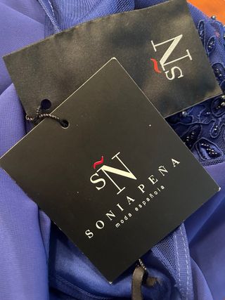 Vestido Sonia Peña Azul Talla M