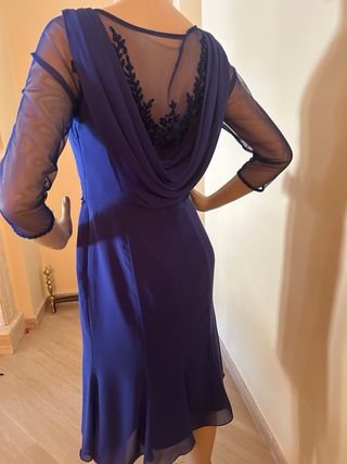 Vestido Sonia Peña Azul Talla M