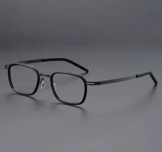 Gafas titanio de vista marrones y grises Graduadas