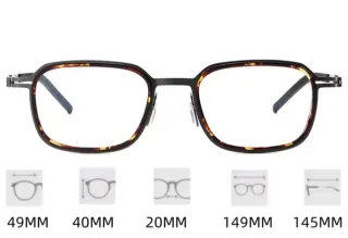 Gafas titanio de vista marrones y grises Graduadas