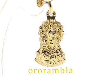 Colgante Virgen con Niño Jesús Oro 18k