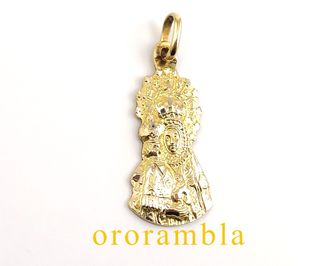 Colgante Virgen con Niño Jesús Oro 18k