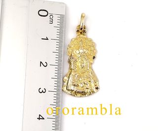 Colgante Virgen con Niño Jesús Oro 18k