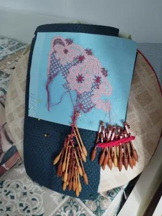 Bolillero portátil con funda