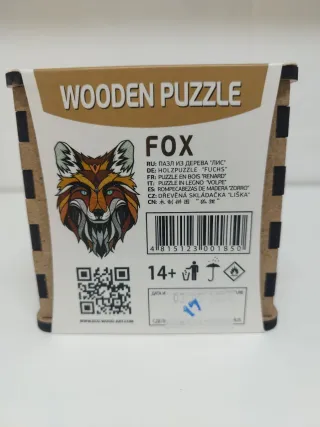 Puzzle de Madera Zorro