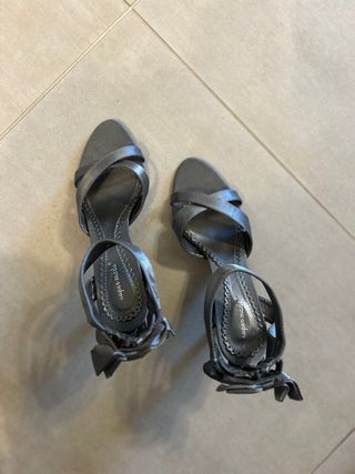 Sandalo Argentato con Fiocco