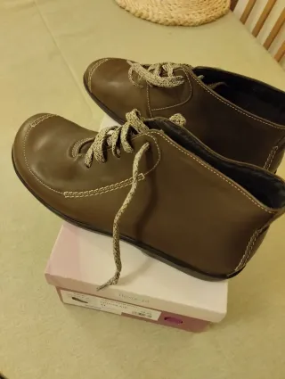 Botas de Piel Flex Go Marrón