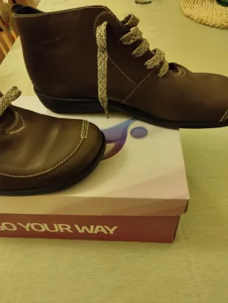 Botas de Piel Flex Go Marrón