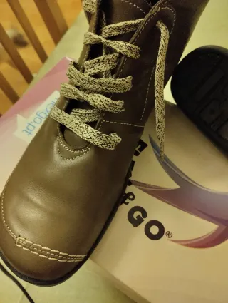 Botas de Piel Flex Go Marrón