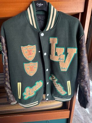 Giubbotto Louis Vuitton LV Verde e Marrone