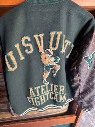 Giubbotto Louis Vuitton LV Verde e Marrone