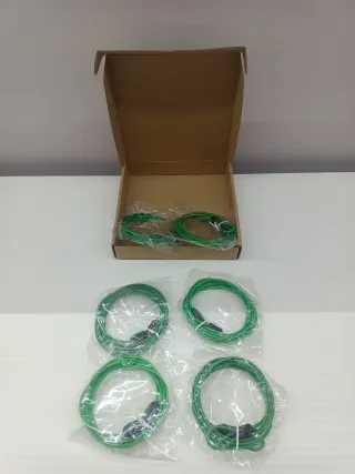 6 Cables de Seguridad Verdes