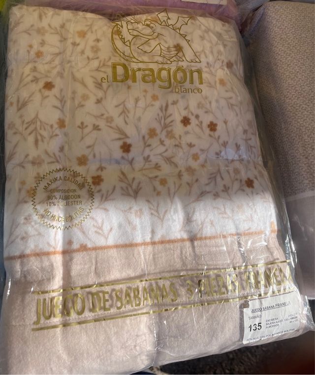 Set di lenzuola in flanella Il Drago Bianco