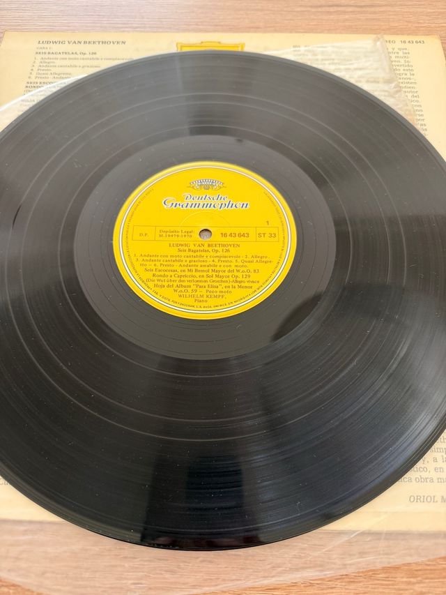 Vinilo Beethoven Para Elisa - Wilhelm Kempff