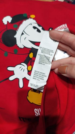 Sudadera Mickey Mouse Navidad Roja