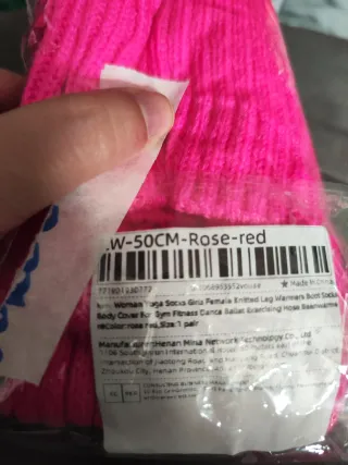 Calentadores de piernas rosas