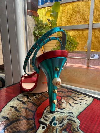 Gucci Wangy Jeweled Sandal