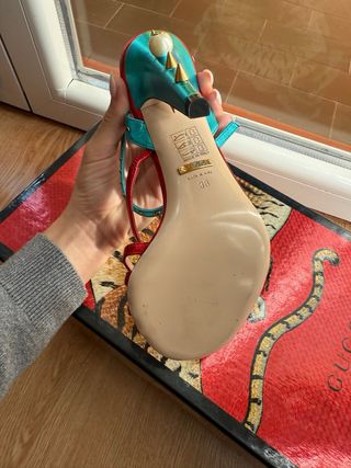 Gucci Wangy Jeweled Sandal