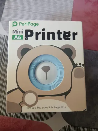 Mini impresora PeriPage azul