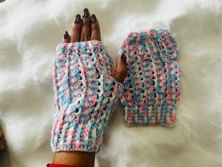 Guantes tejidos sin dedos